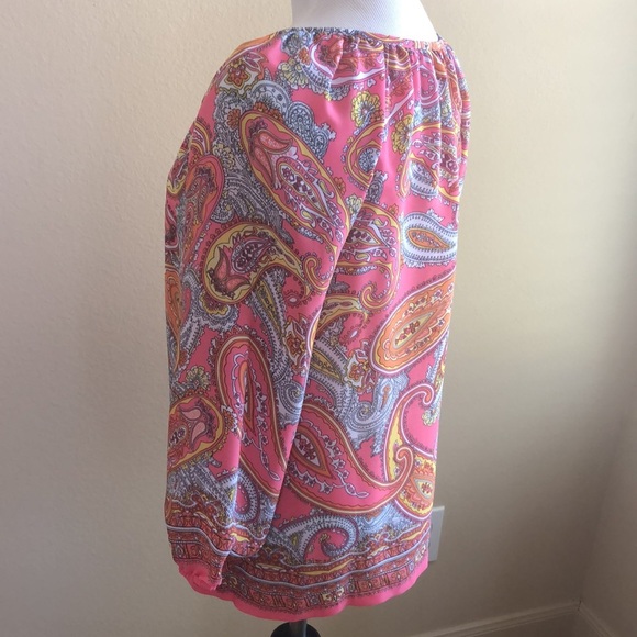 NWOT Charter Club paisley top - Picture 3 of 10